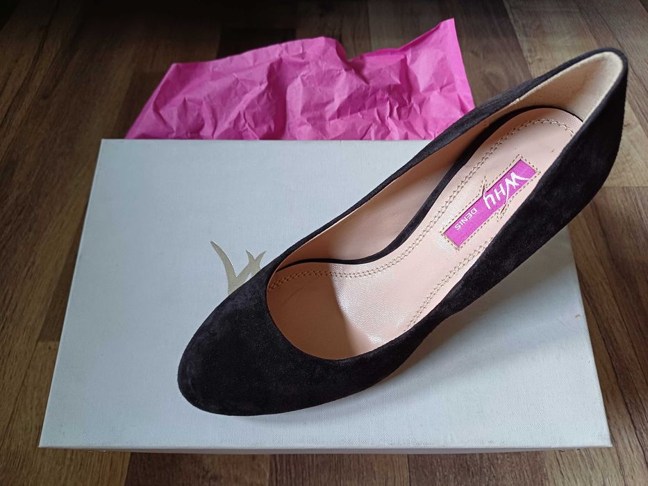 Pantofi piele intoarsa, maro, Why Denis