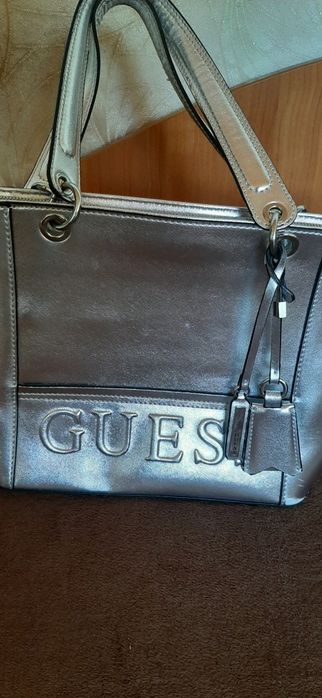 Сребриста чанта  GUESS