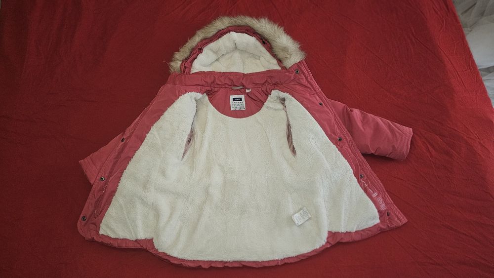 Зимни момичешки якета (4–8 г.) – много добро състояние