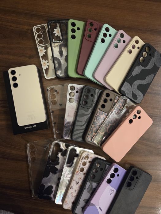 Samsung Galaxy S24 256GB Amber Yellow + 21 бр. Калъфи ПОДАРЪК