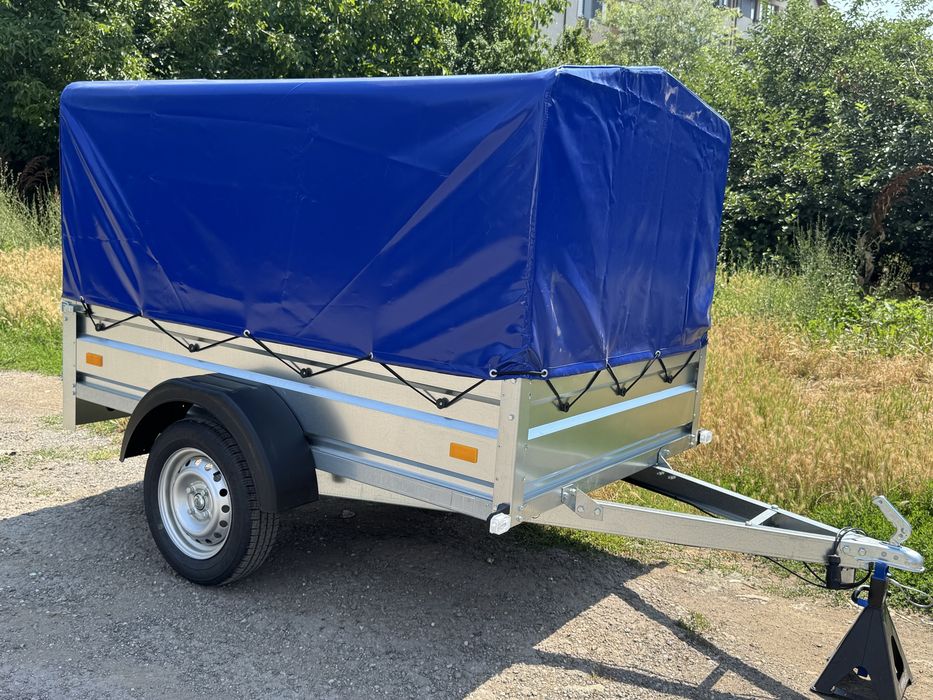 Remorca nouă 750 kg, 205x125 cm, CIV+RAR efectuat,  posibilitate RATE!! Preț redus!!