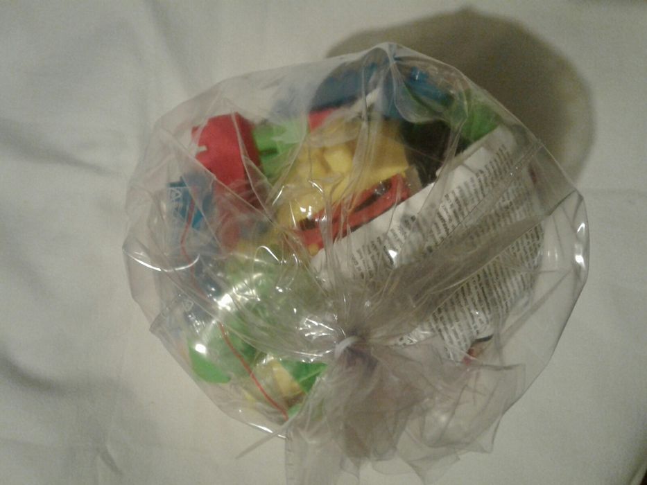 Sac 200 piese constructii, tip lego, dim. MEDII, nou