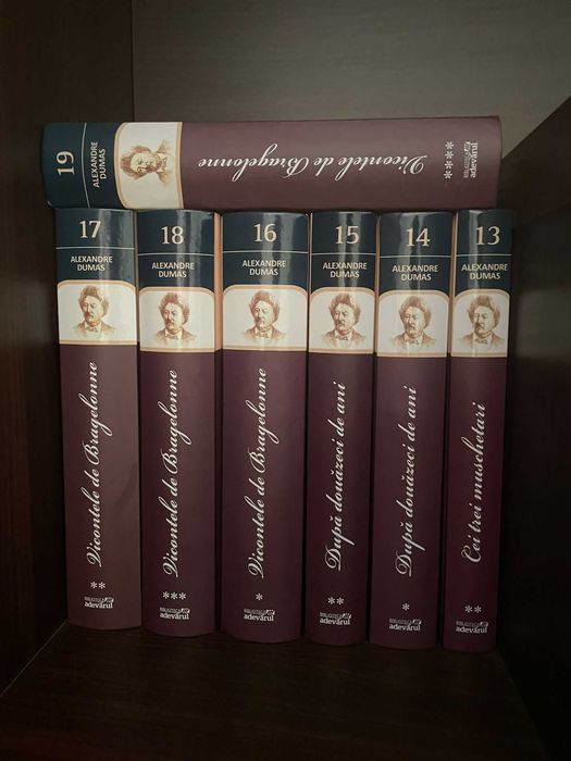 Colecția Alexandre Dumas – 16 volume – Biblioteca Adevărul – stare excelentă