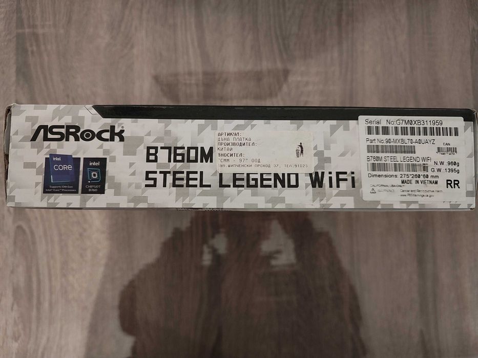 Дънна платка Asrock B760M Steel legend WiFi