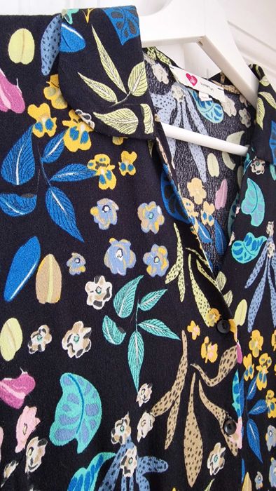 Rochie Koton florală, vaporoasă | elegantă & confortabilă | Marimea M