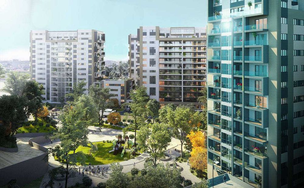 2 Camere | GRAN VIA PARK | 48,70 MP + Balcon 10,56 MP | Etaj 2 | LUJERULUI — fotografia 1