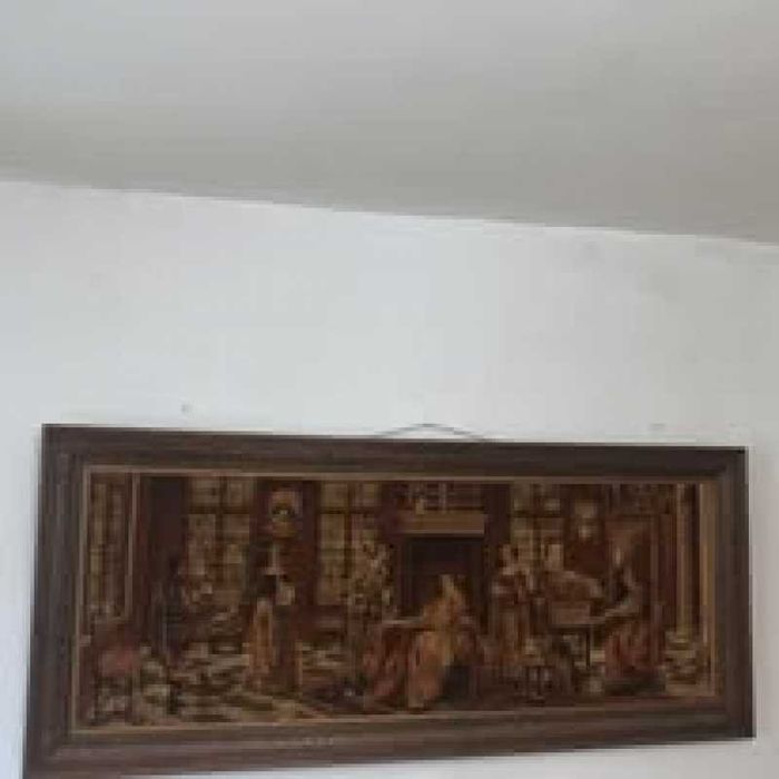 Tblou in rama de lemn catifea