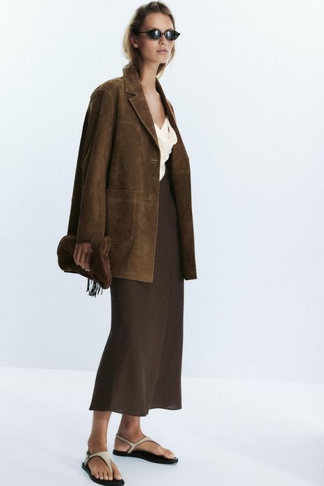 Rochie din in /viscoza  Zara summer edition