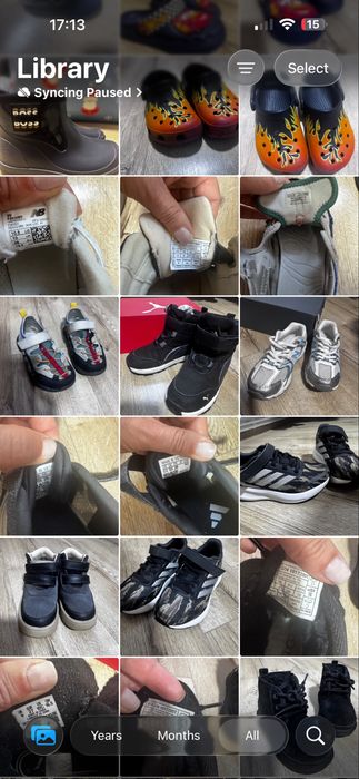 Lot 9 perechi încălțăminte copii – New Balance, Puma, Crocs, BOSS