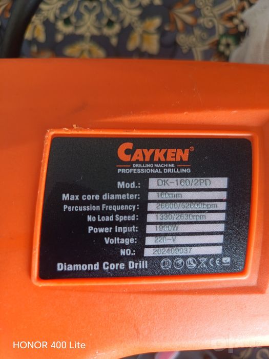 Cayken алмазная дрель. Алмазное сверление. Алмазное бурение.