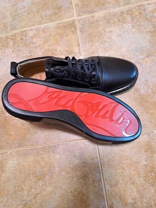 Мъжки обувки CHRISTIAN LOUBOUTIN Louis Junior Flat Calf Black Sneakers