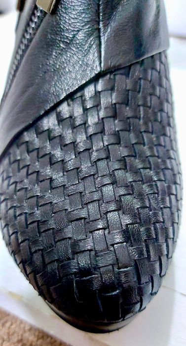 Ghete (botine) Medea din piele naturală moale, model deosebit