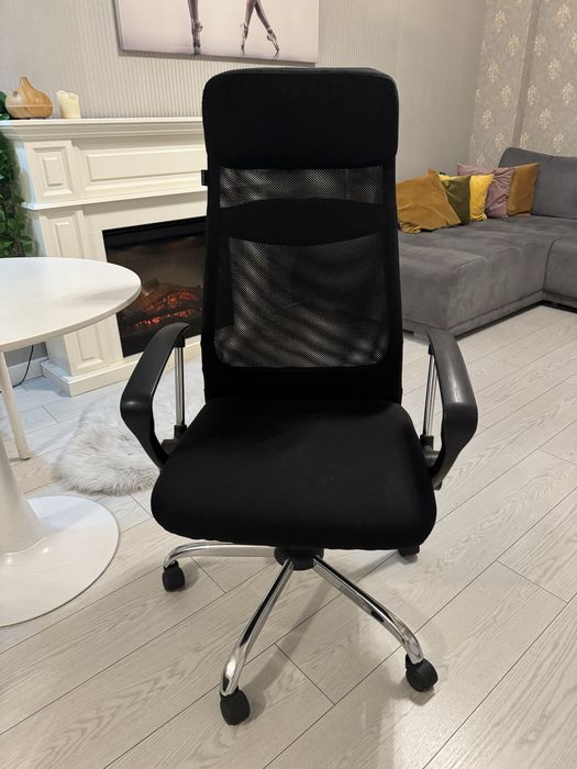 Scaun de birou Fotoliu de birou negru premium