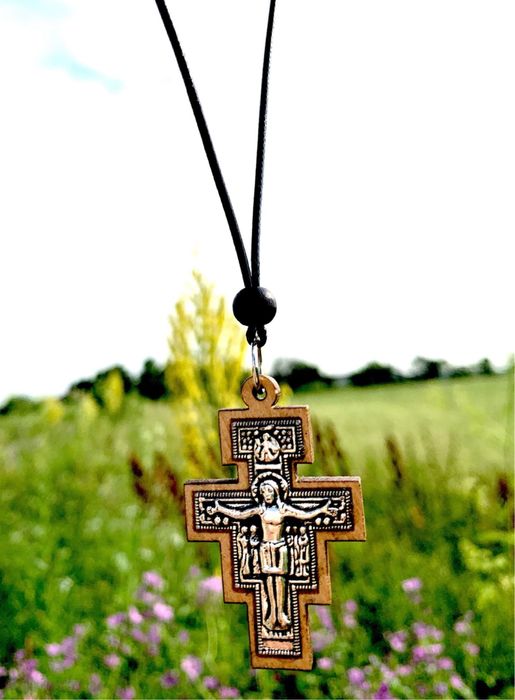 Colier/Lant Argint - Sfanta Cruce din Muntele Athos / Grecia