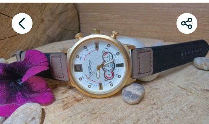 Луксозен комплект -дамски кварцов часовник и гривна,висококачествена к