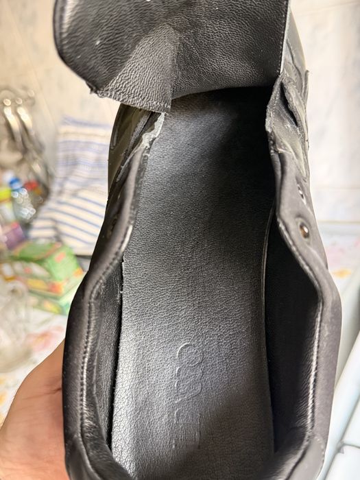 Adidași IL PASSO piele negri, chunky, talpă groasă, mărimea 44