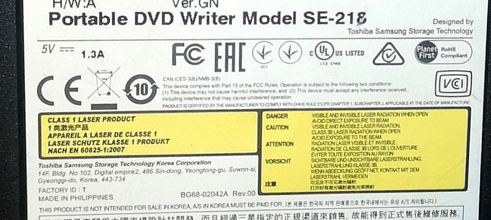 Unitate DVD/CD writer extern Samsung perfect functional