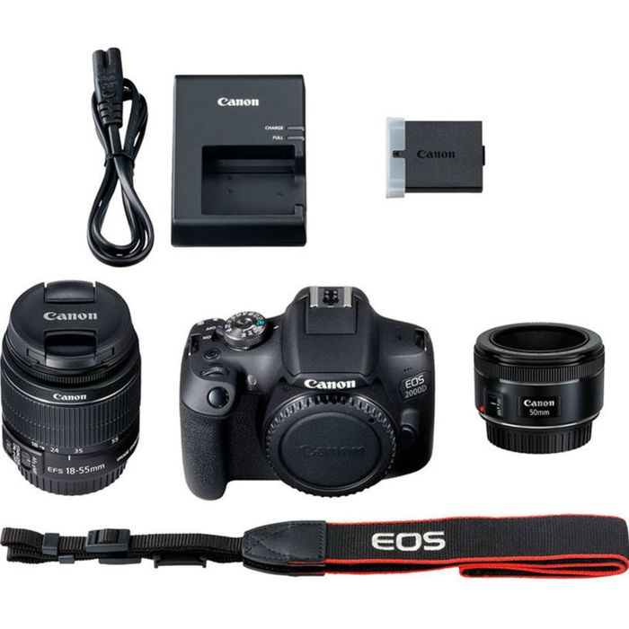 CANON EOS 2000D EF-S18-55IS+50MM 1.8