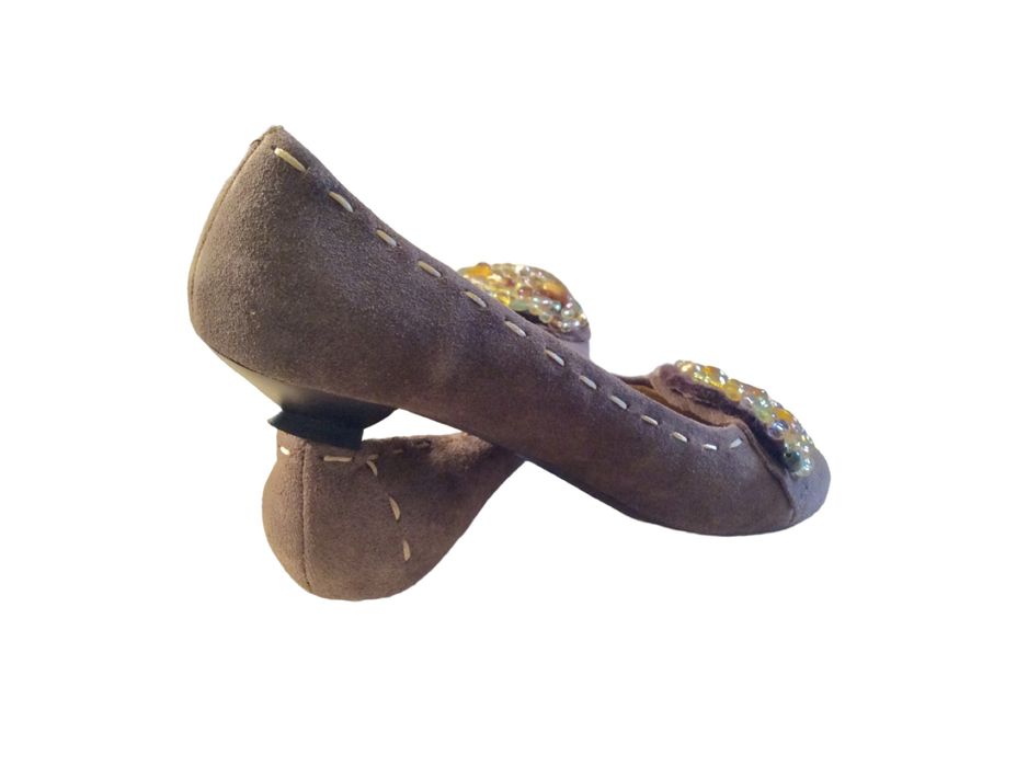 Balerini Mango Tree, 38, culoare cappuccino, piele întoarsă