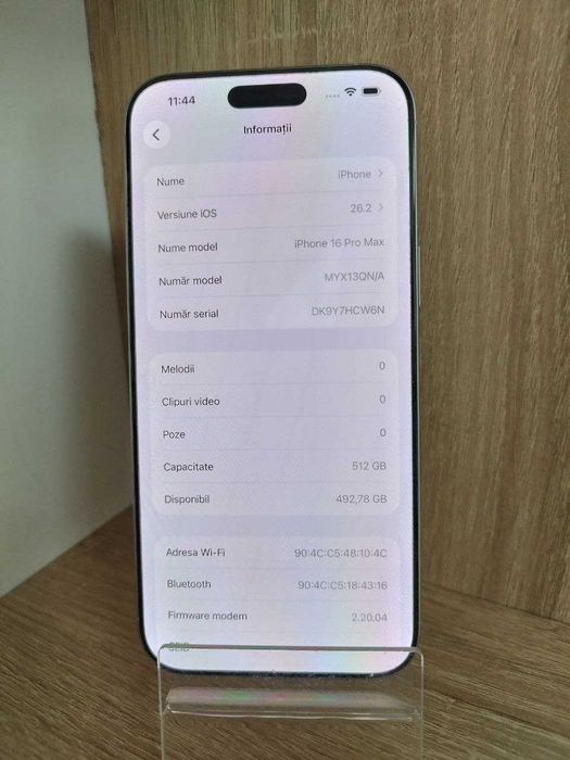 iPhone 16 Pro Max, 512GB,Baterie 100% /Fin x amanet cod 118778