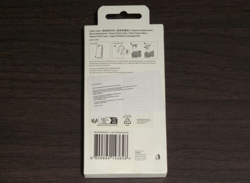 Husa originala Samsung Clear Case Galaxy S24 S921
