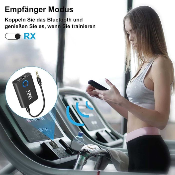 Bluetooth 5.3 адаптер 1Mii ML301 – трансмитер и ресивър 2-в-1