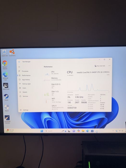Calculator de gaming ,gtx1660 super, intel 9400f ,l6gb ram ddr4, ITB