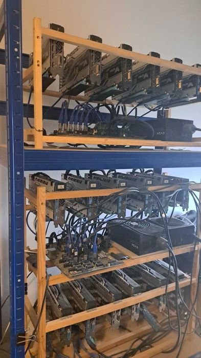 Mining rig 12x RX580 8GB (Nitro+ & Pulse)