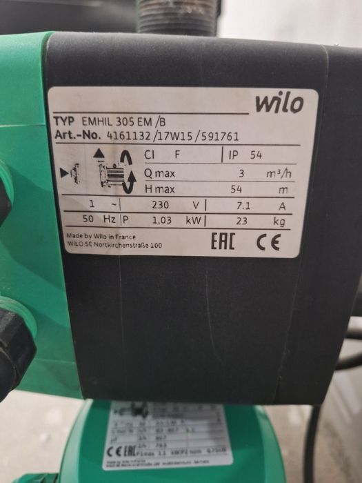 Pompa wilo 5 bari