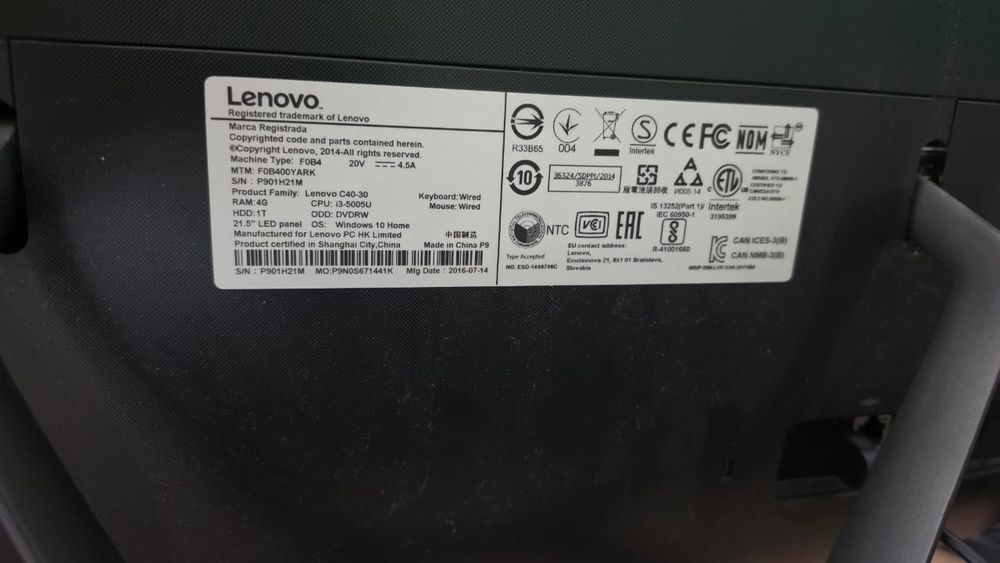 Моноблок Lenovo C40-30.