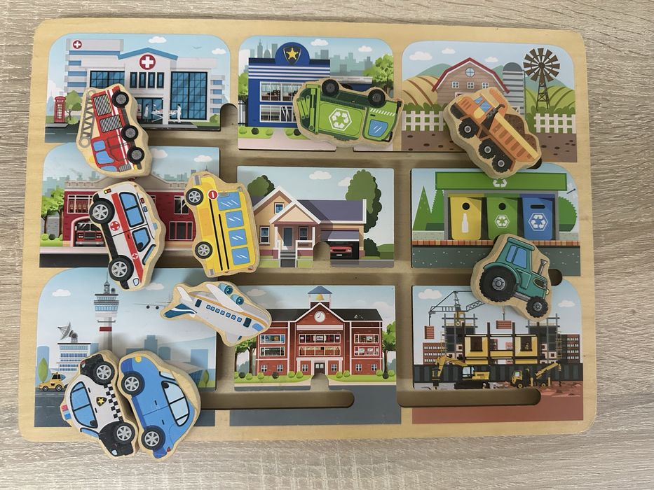 Лот дървени играчки