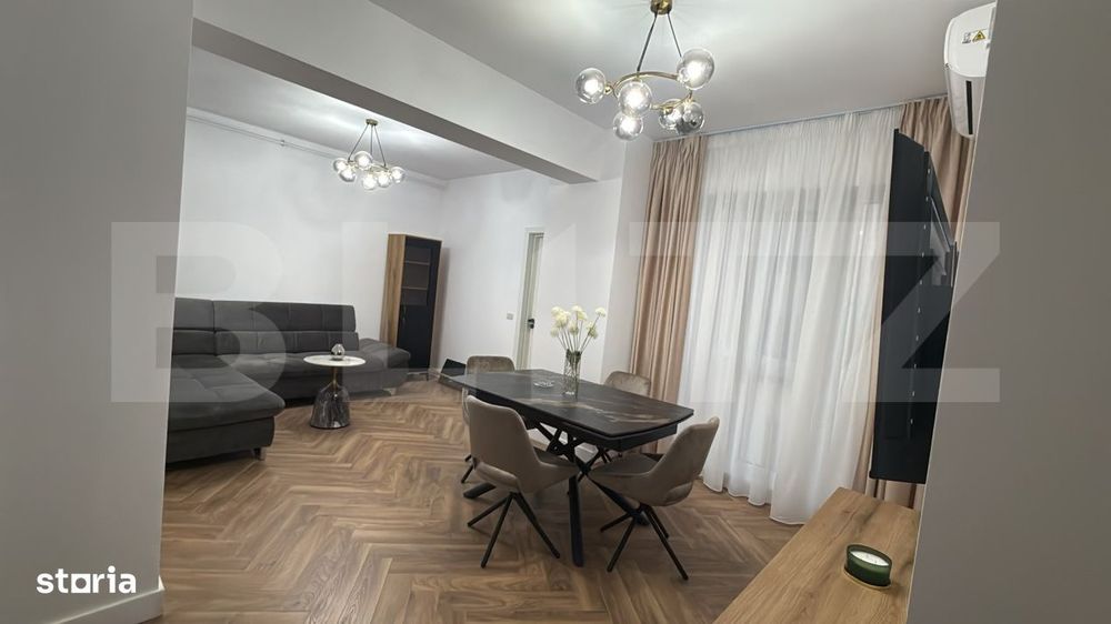 Apartament de inchiriat, cu 2 camere, 59 mp, prima inchiriere, Promena