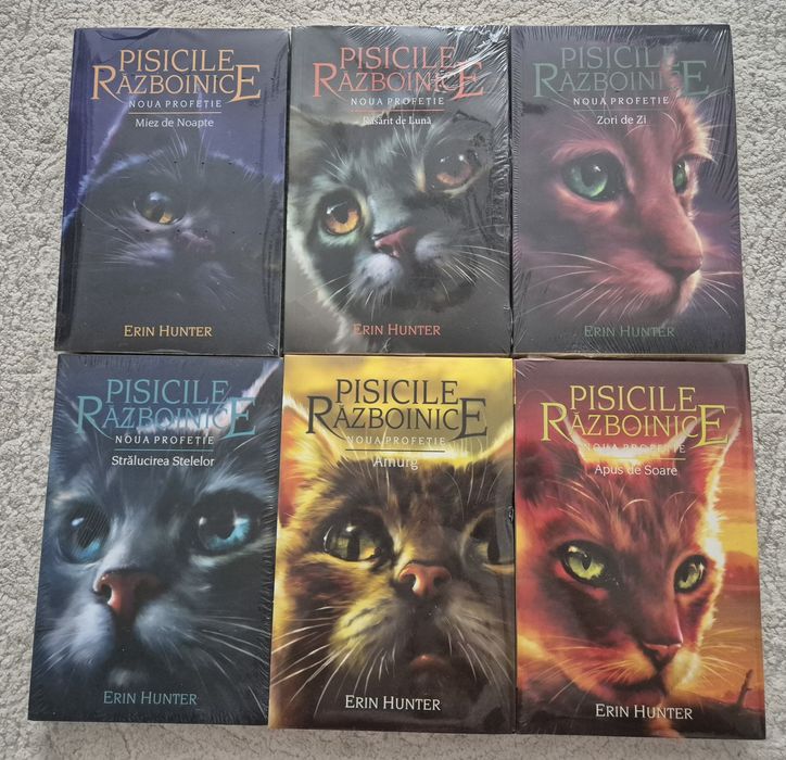 Seria Pisicile razboinice, set 6 carti, Noi sigilate