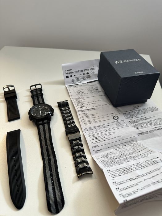 Casio Edifice Black Chronograph