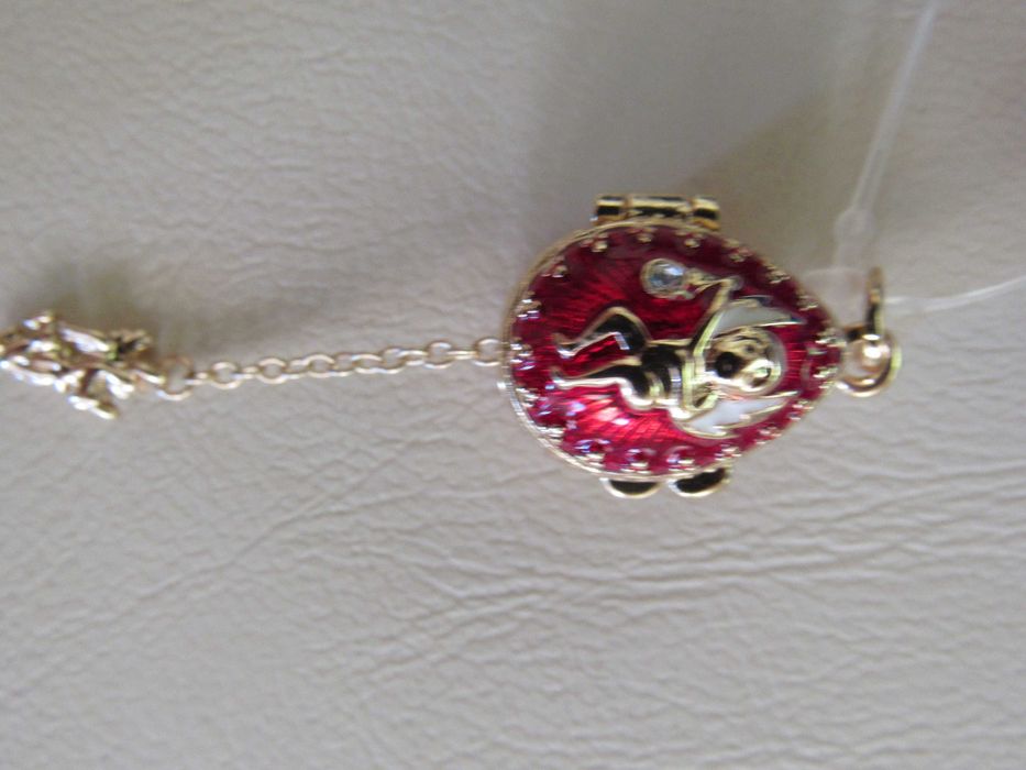 Фино дамско колие-висулка с Яйце Фаберже, ново
