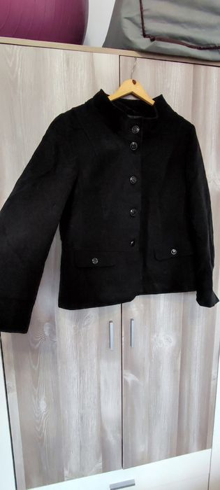 Черно палто ХЛ 46, жилетка зебра овърсайзд ХХЛ coat cardigan