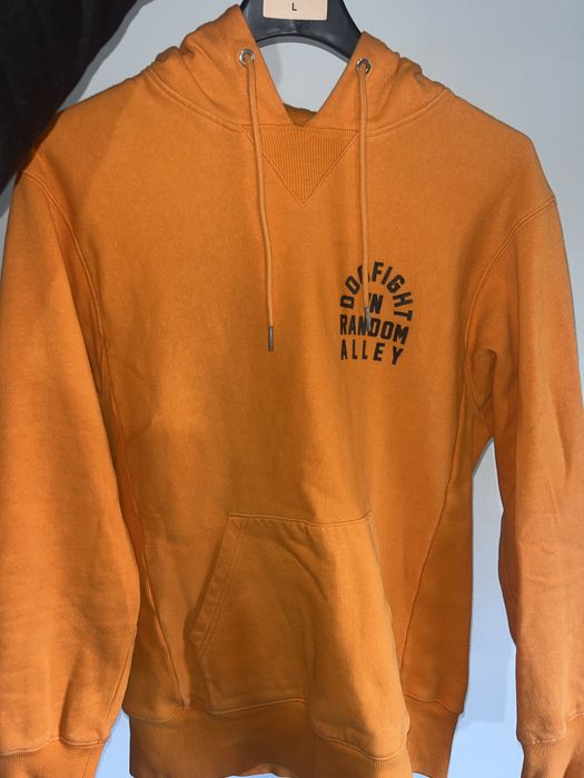 Hanorac portocaliu cu glugă, mărimea S