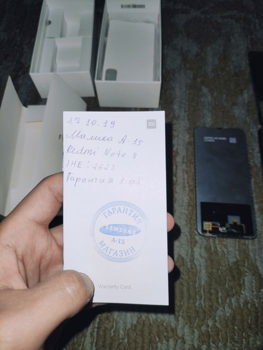 На запчасти redmi note 8