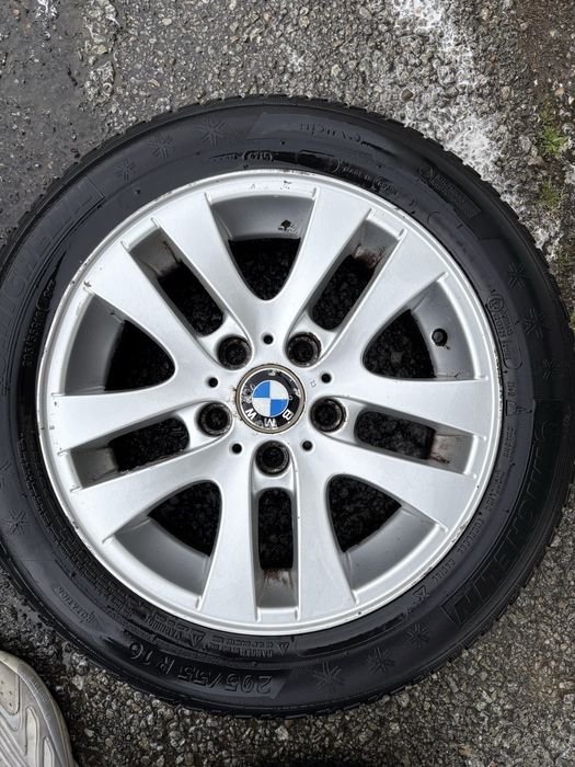 Set 4 jante aluminiu Bmw r16 cu anvelope de iarna