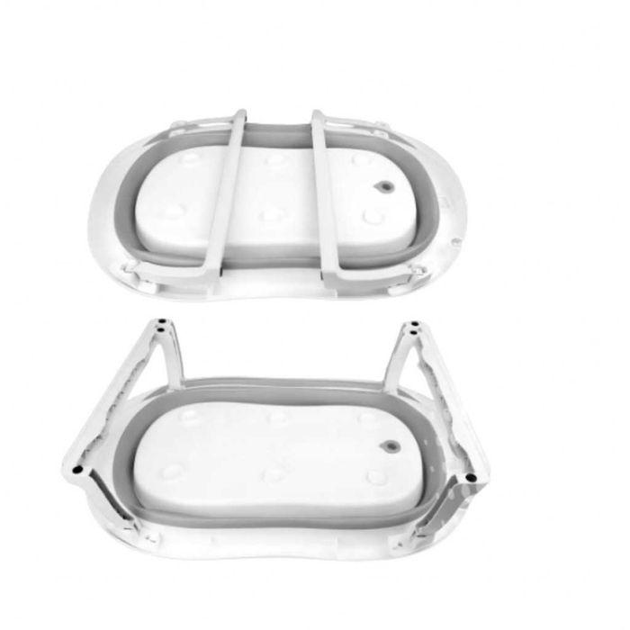 Сгъваема бебешка вана с термометър и възглавница