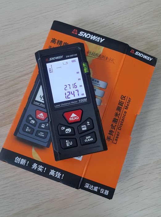 Рулетка ролетка електронна дигитална лазерна далекомер 50м