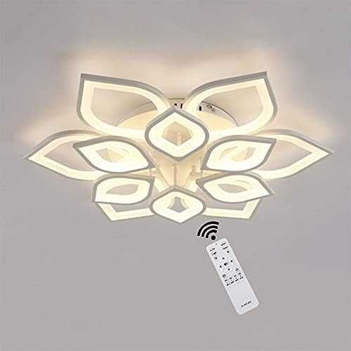 Димируема LED лед полилей лампа Модерна, форма на цвете, дистанционно