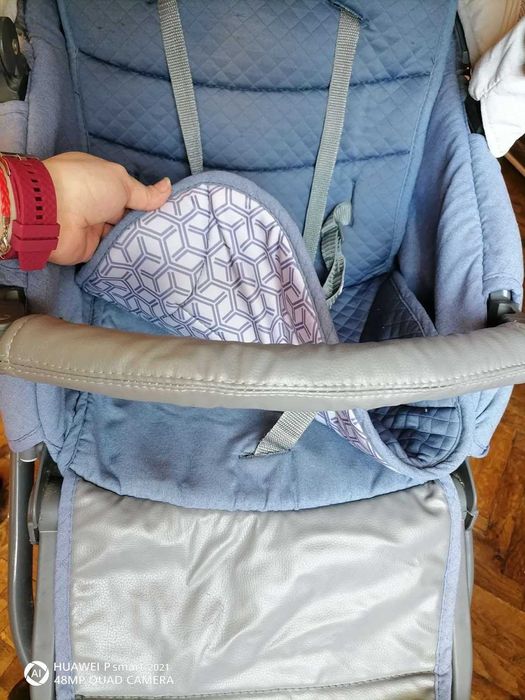 Lorelli - Детска количка Rimini  3 в 1 + Чанта Grey Rhombs