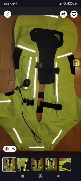 Vesta air bag airbag refolosibila in caz de accident moto motocicleta