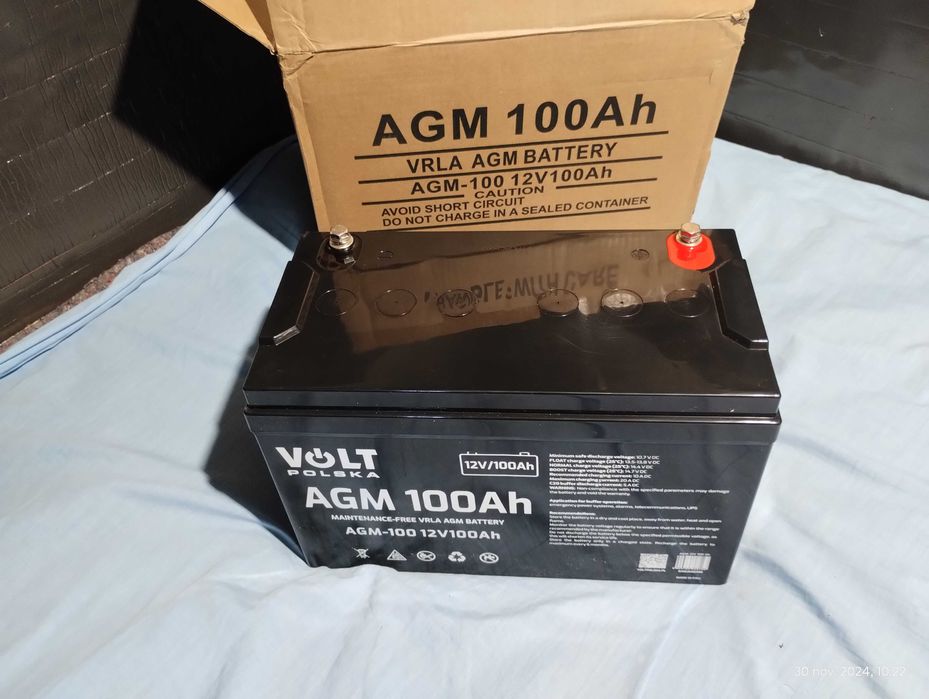 Acumulator/ Baterie UPS, Invertor, centrale -Volt Polska AGM 12V 100Ah
