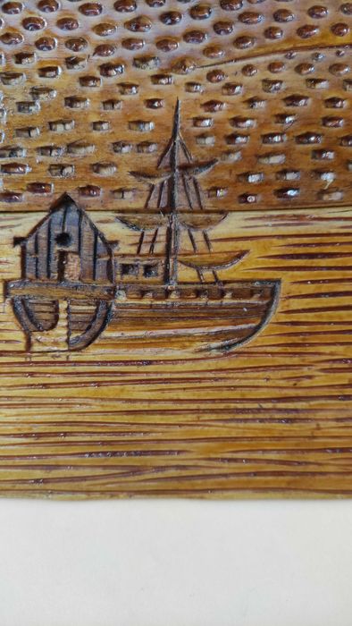 Стенно пано дърворезба ръчна изработка