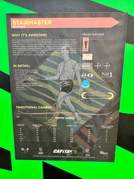 placa noua snowboard capita stairmaster wide L152cm