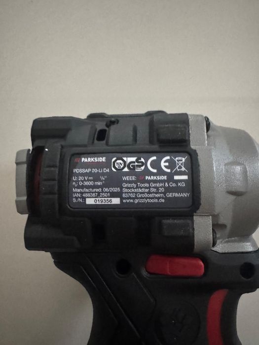 Nou ! Parkside Performamce Impact PDSSAP 20Li D4