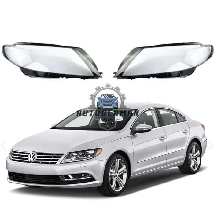 Капаци фарове Volkswagen CC 2013-2018 стъкло фар ксенон Xenon ляв десен капак фар Фолксваген ЦЦ прозрачен ремонт резервни части автомобил
