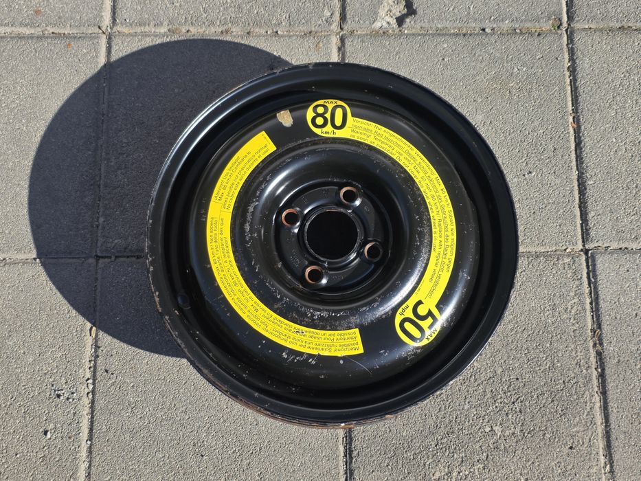 Оригинална патерица (резервна джанта) 15" 4x100 VW / Seat – 535601025A
